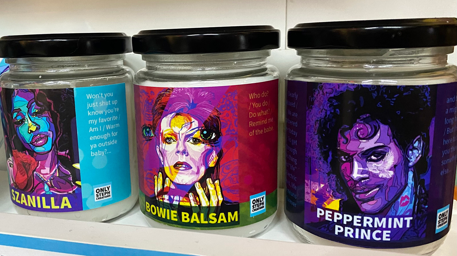 Candles SZA Bowie Prince cropped