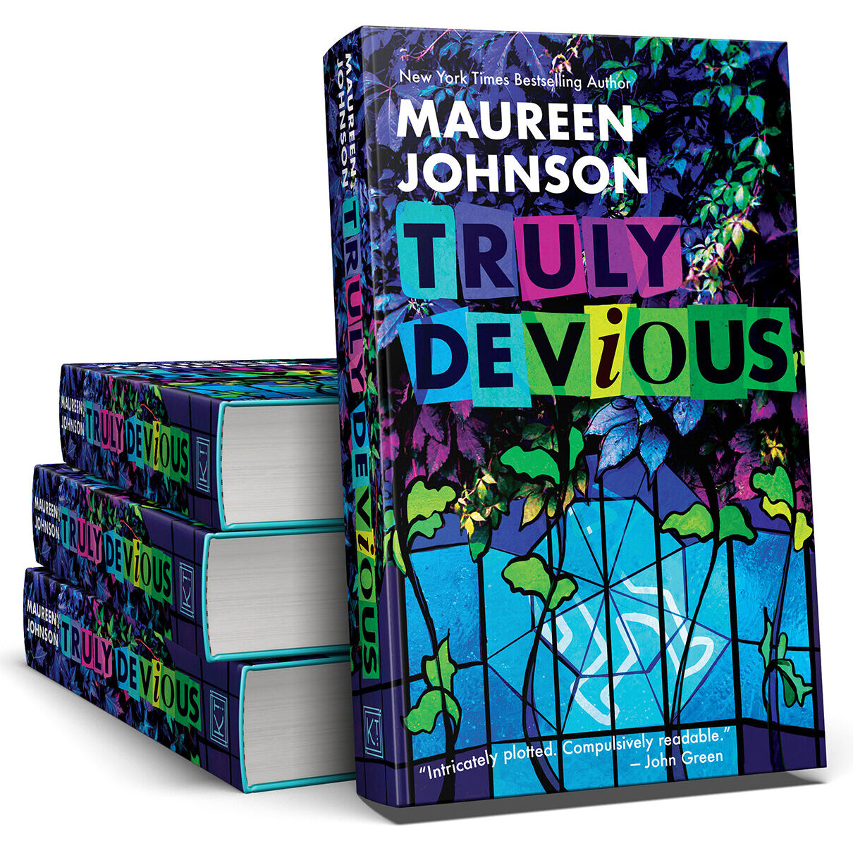 truly devious book mockup wide
