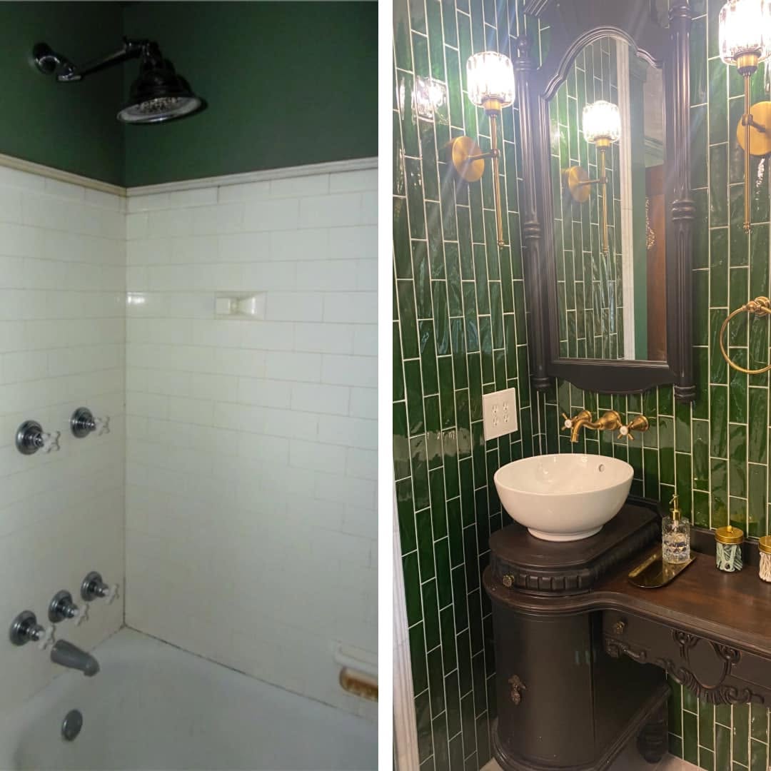 Shower to Vanity