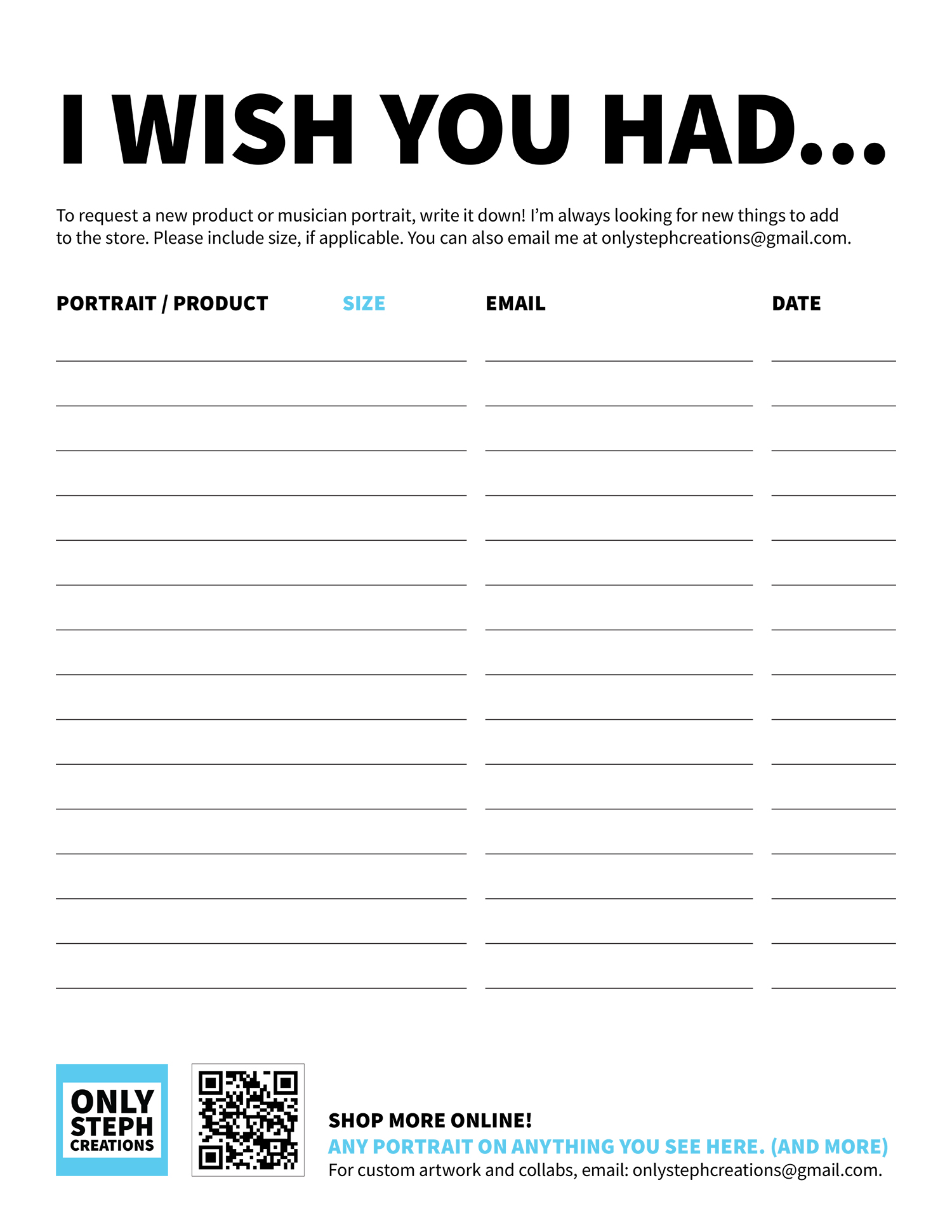 Request Sheet